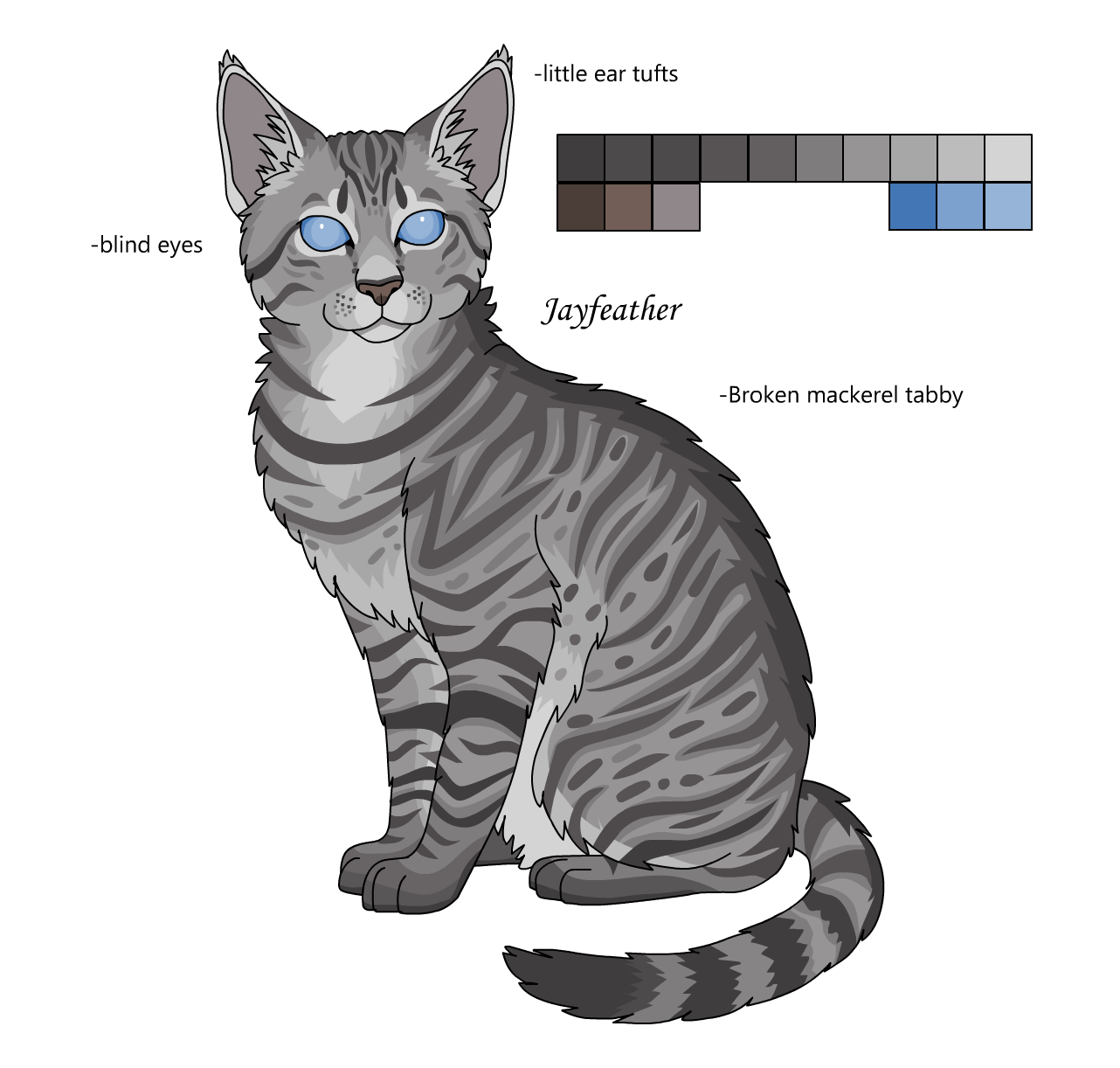 Warriors Design: Jayfeather (Realistic) by theDawnmist on DeviantArt