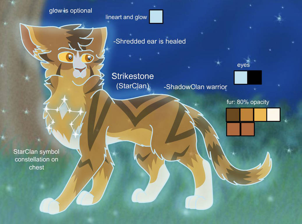 Strikestone Warriors Design: Strikestone (StarClan) by theDawnmist on DeviantArt