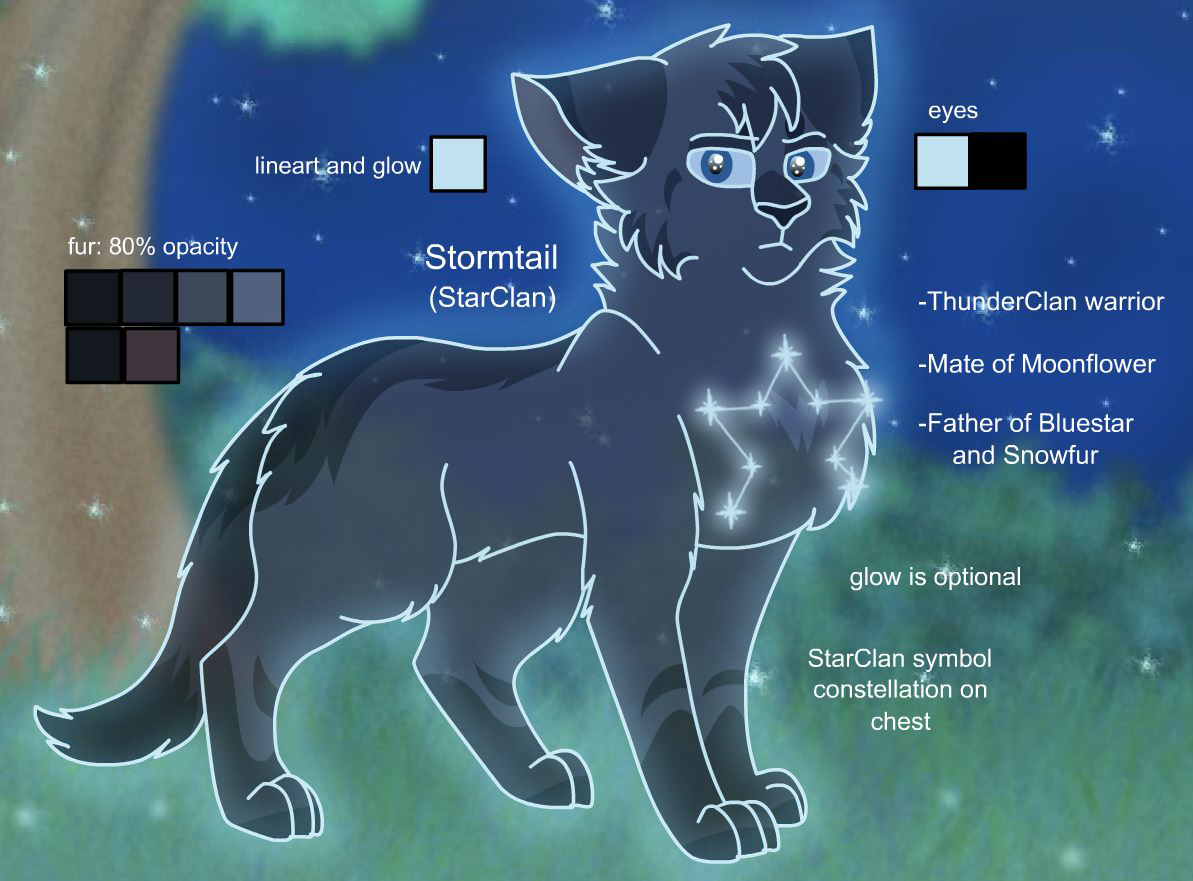 Stormtail Warriors Design: Stormtail (StarClan) by theDawnmist on DeviantArt