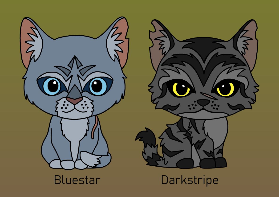 Bluestar and Darkstripe Mini Collector Figures (Series 4)