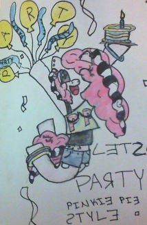 art trade- Pinkie Pie Party