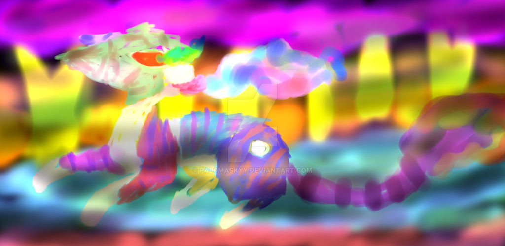 Psychedelic Rabbit by PalomaSkyy on DeviantArt