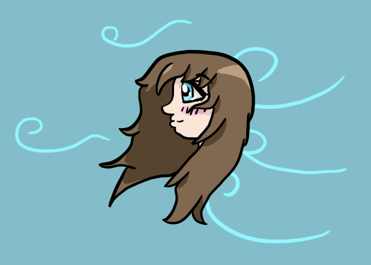 Anime Girl (Side View) by DeadCatYT on DeviantArt