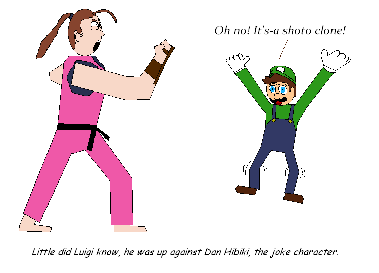 Dan Hibiki vs. Luigi