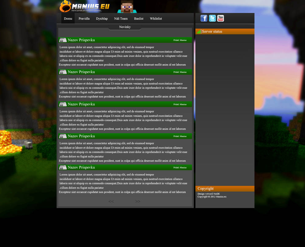 Minecraft web by NoDEgraphics on DeviantArt