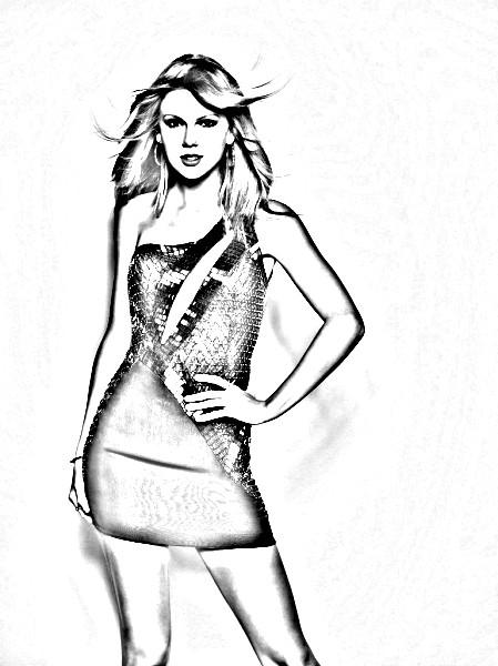 ChriSketch Drawing Art - Made a quick sketch of Taylor Swift