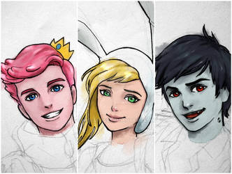 Prince Gumball, Fionna and Marshall Lee