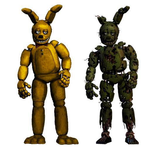 Before and after springtrap by GabsandSonicandpink on DeviantArt
