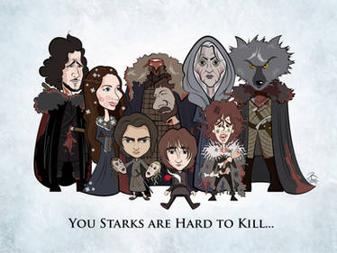 (As of Dance with Dragons) Stark Family Portrait