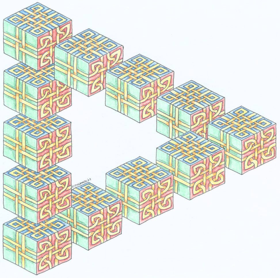knotwork blocks illusion by herbevore