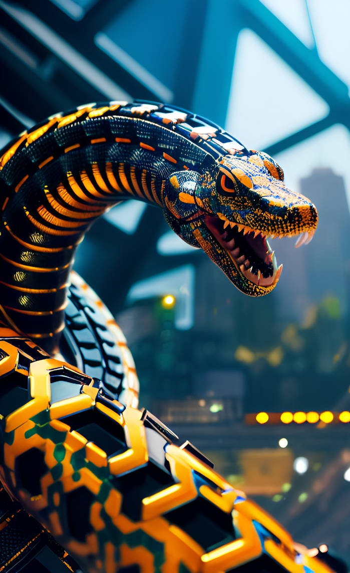 Robotic Snake by ThotTren on DeviantArt