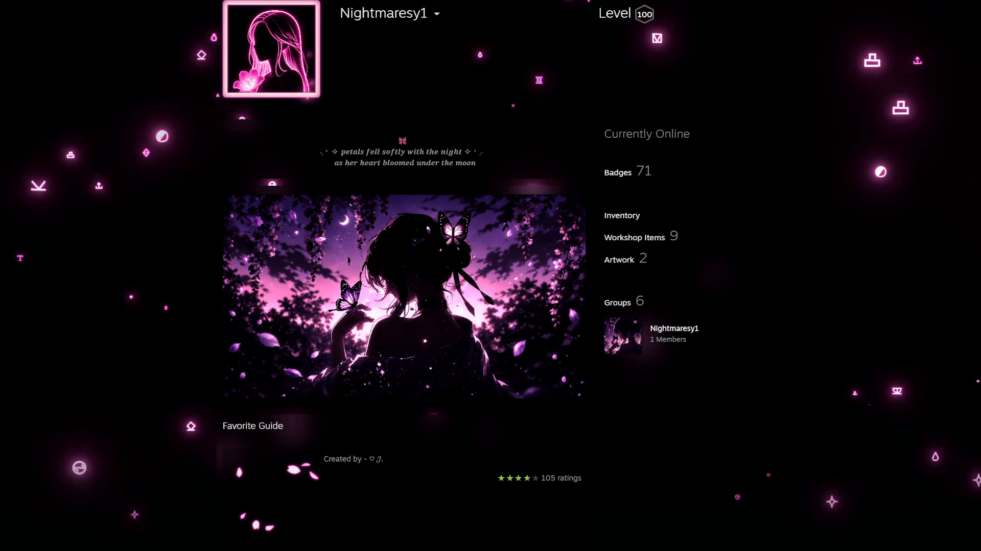 Steam Featured Artwork - Purple Reverie