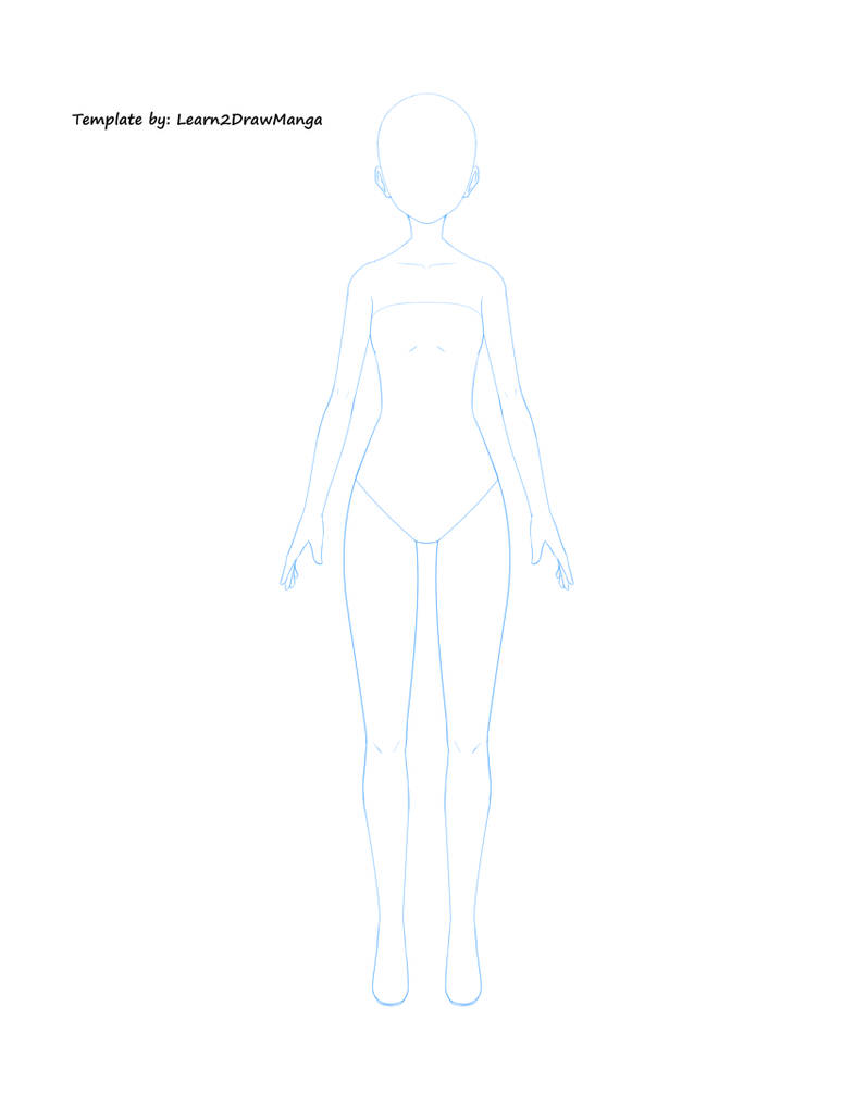 Anime Female Poses Body Template Julho Wallpaper