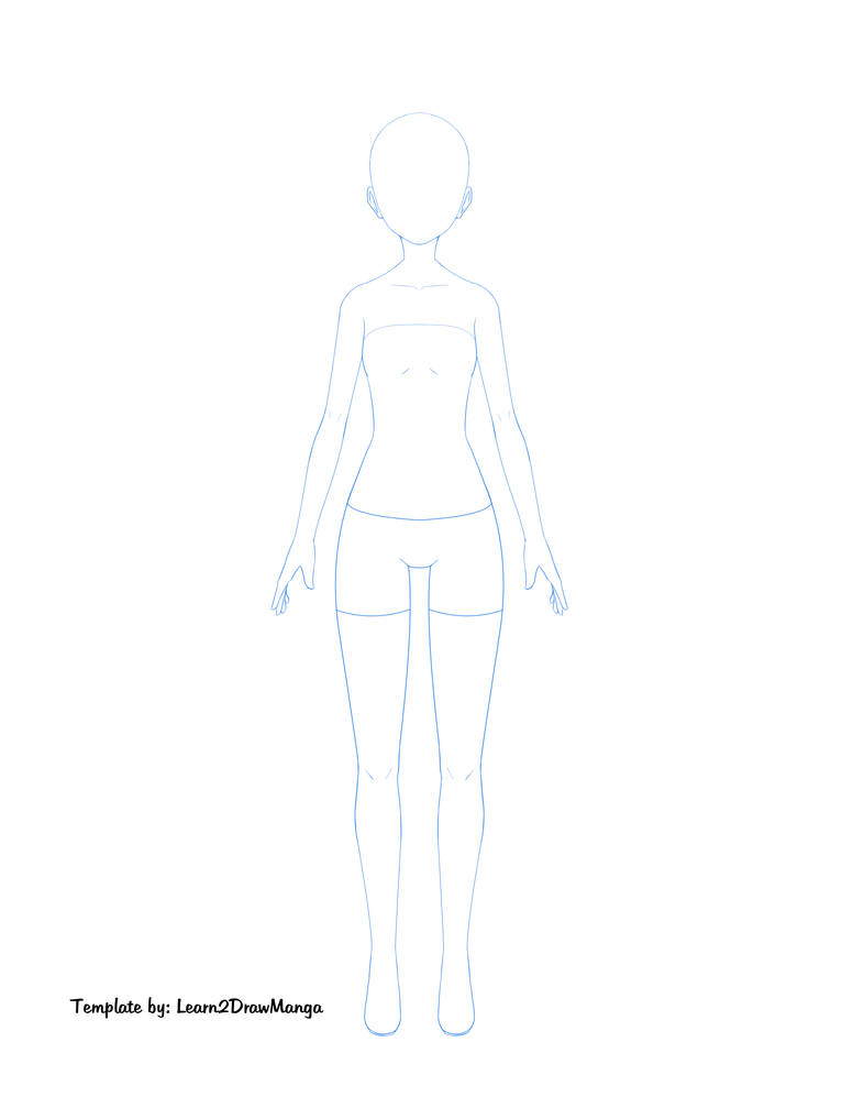 Female Body Template by Love2DrawManga on DeviantArt