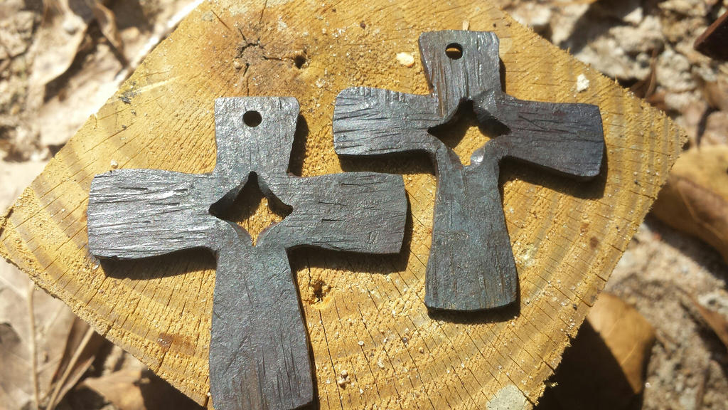 Forged Split Cross by BurntFingerForge on DeviantArt