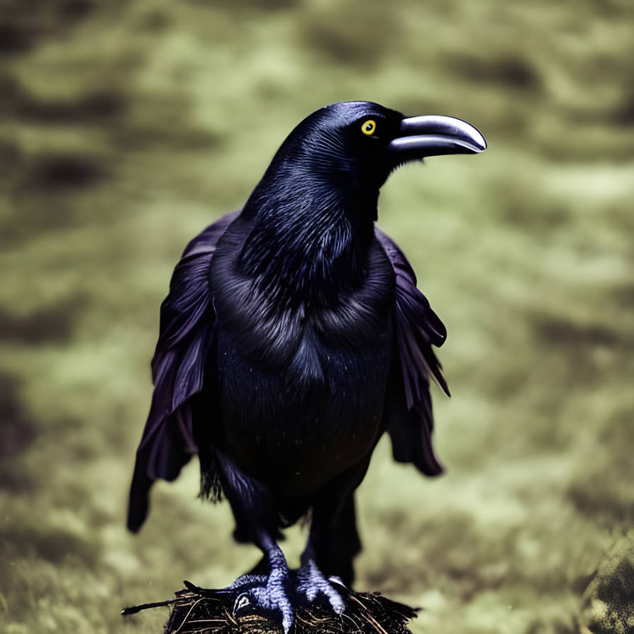 Ravens, large black birds, were capable of speech by Druna0156 on