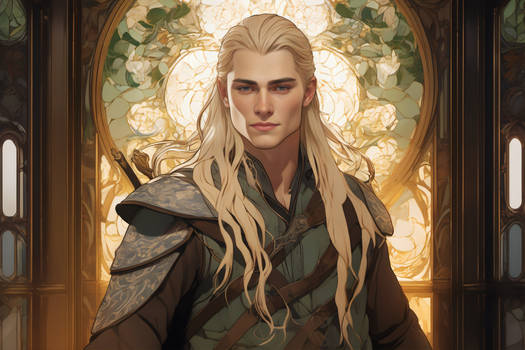 LOTR, Legolas Greenleaf, in Elrod's mansion