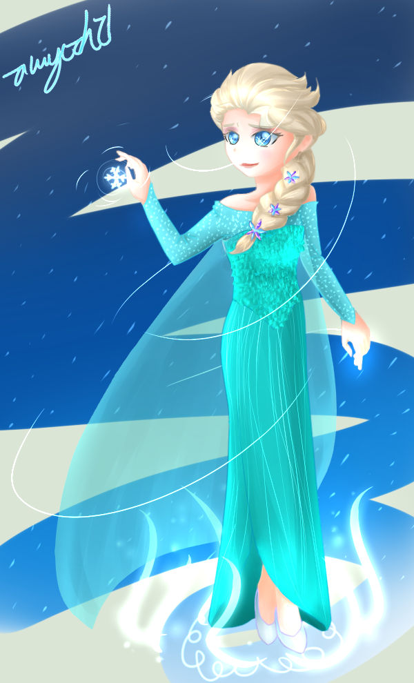 Elsa Snowflake Growing PC: Elsa's Snowflake by awyeah21 on DeviantArt