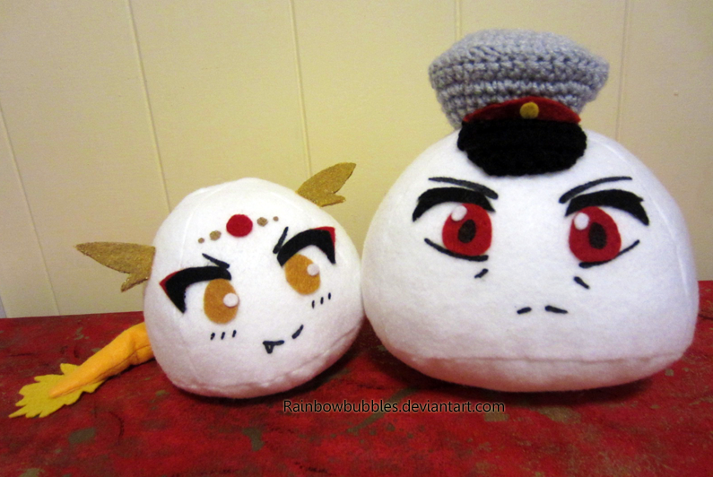 Commission- 2p!China and anima China plushes