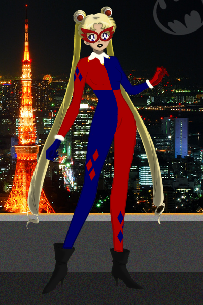 Sailor Moon/Tsukino Usagi as Harley Quinn