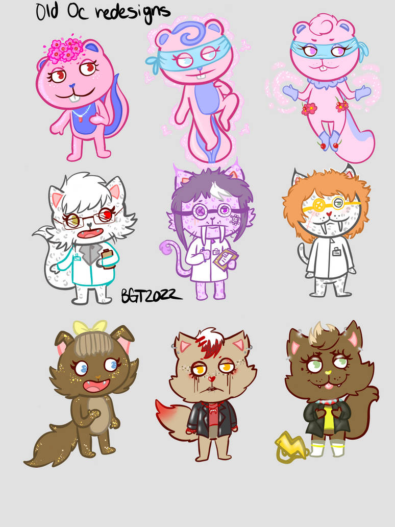 Old htf redesigns by Bubblegumteal on DeviantArt