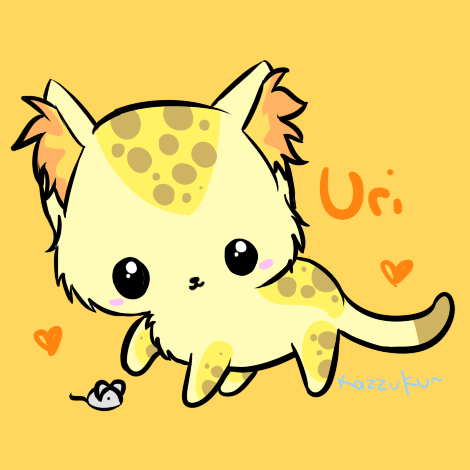 Uri and mouse by Kazzuku