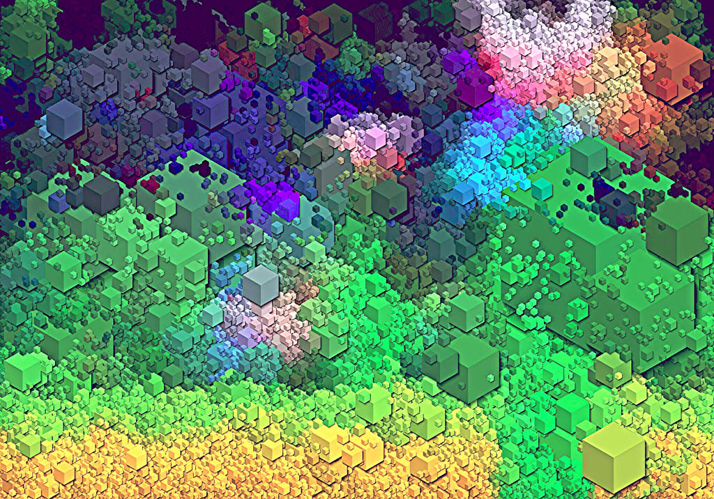 Cubic Outdoor Texture Cubic Landscape by kand1h3ssian on DeviantArt