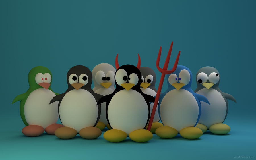 A crowd of penguins No text Blender