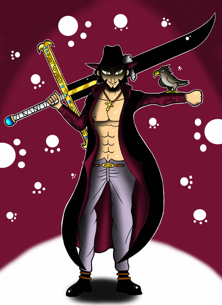 One Piece Dracule Mihawk by Flash-art-Light on DeviantArt