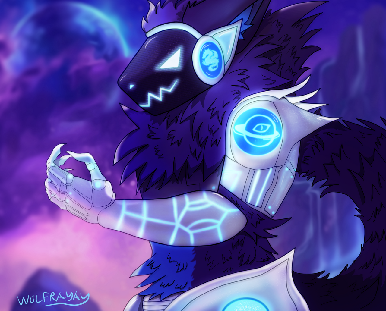Vibrating Protogen Wolfrayay Protogen by Wolfrayay on DeviantArt