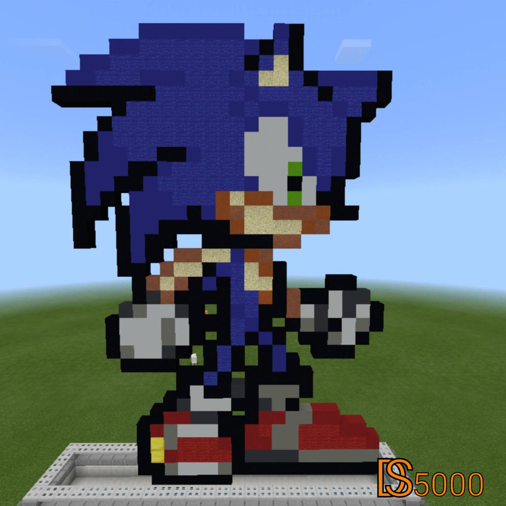 Como DESENHAR o SONIC MINECRAFT - Como DIBUJAR a SONIC MINECRAFT - How To  DRAW MINECRAFT SONIC 