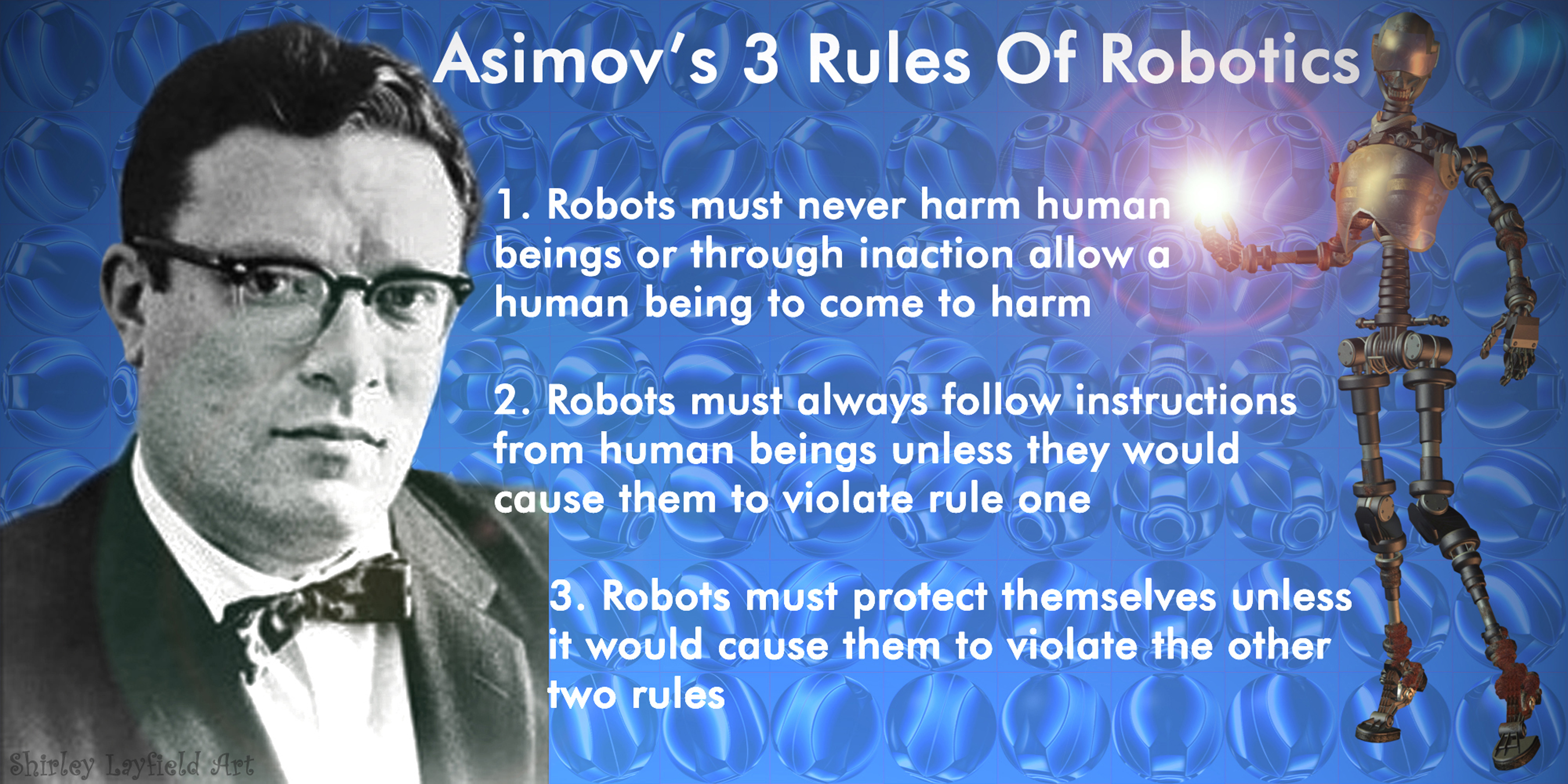 græs kort vidne Asimov's Three Rules Of Robotics by Shirley-Agnew-Art on DeviantArt