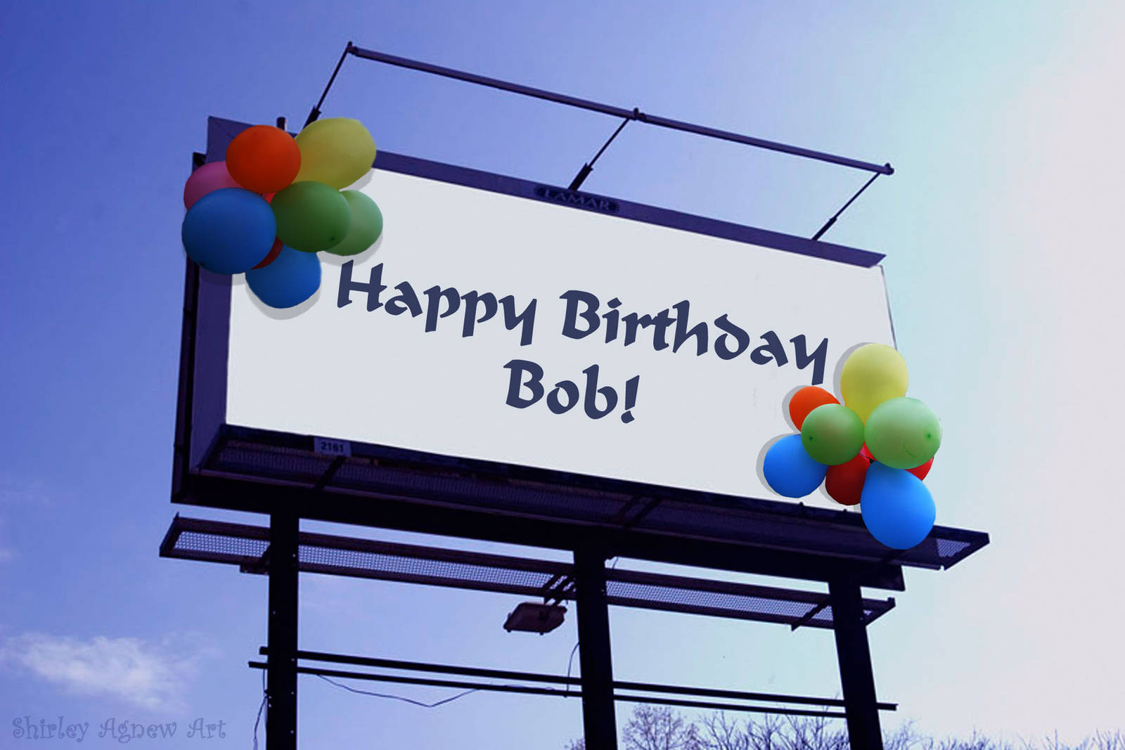 Happy Birthday Bob! by Shirley-Agnew-Art