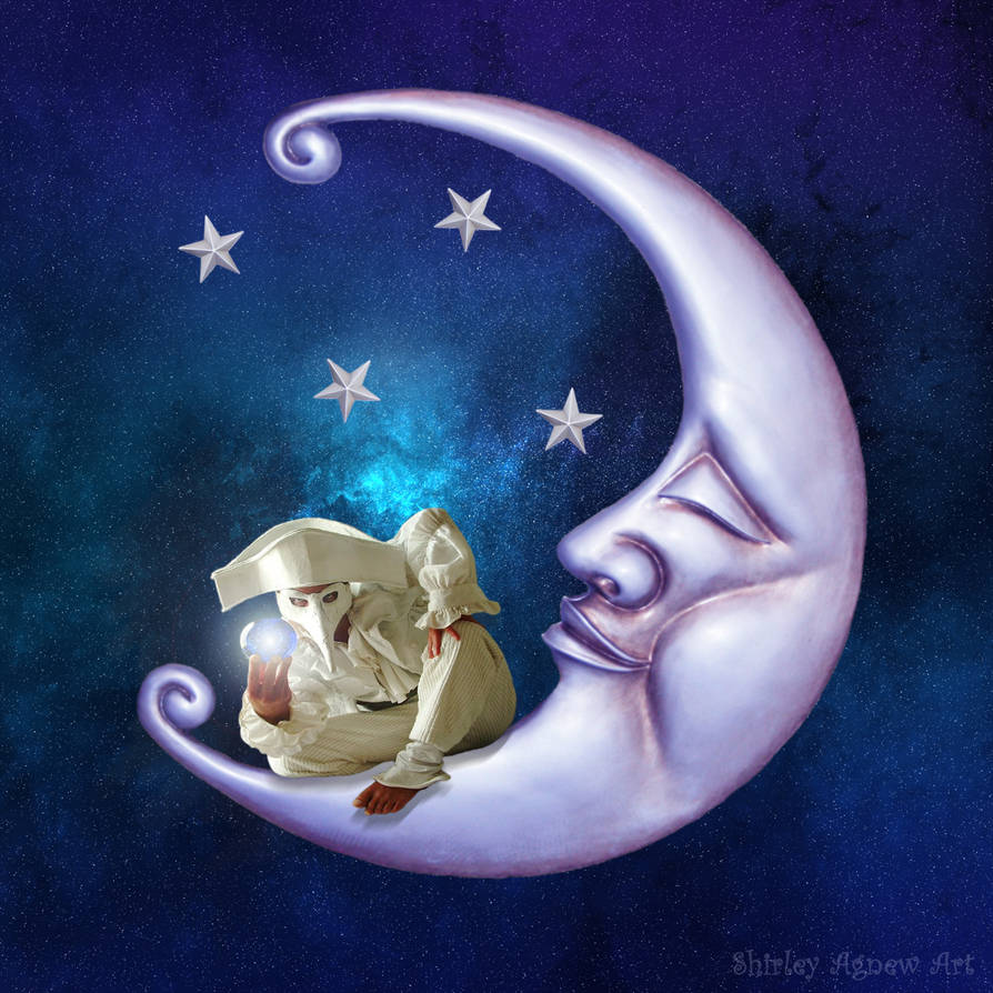 Man In the Moon by Shirley-Agnew-Art