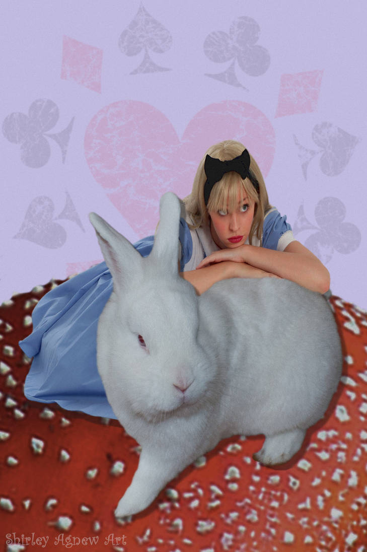 Too much cake Alice? by Shirley-Agnew-Art