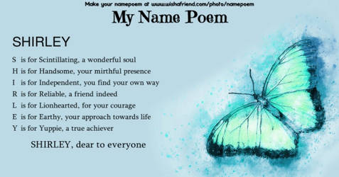 Name Poem by Shirley-Agnew-Art