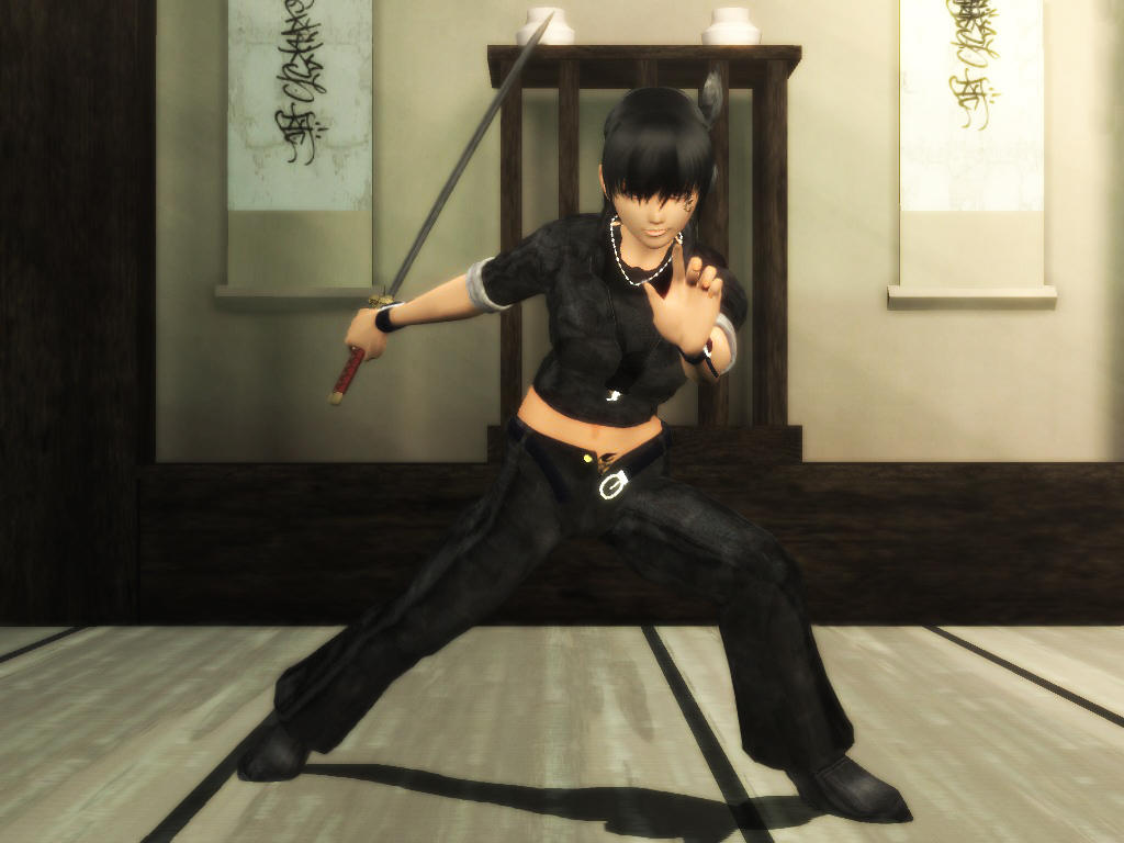 Ayane sword pose by Madilloman on DeviantArt