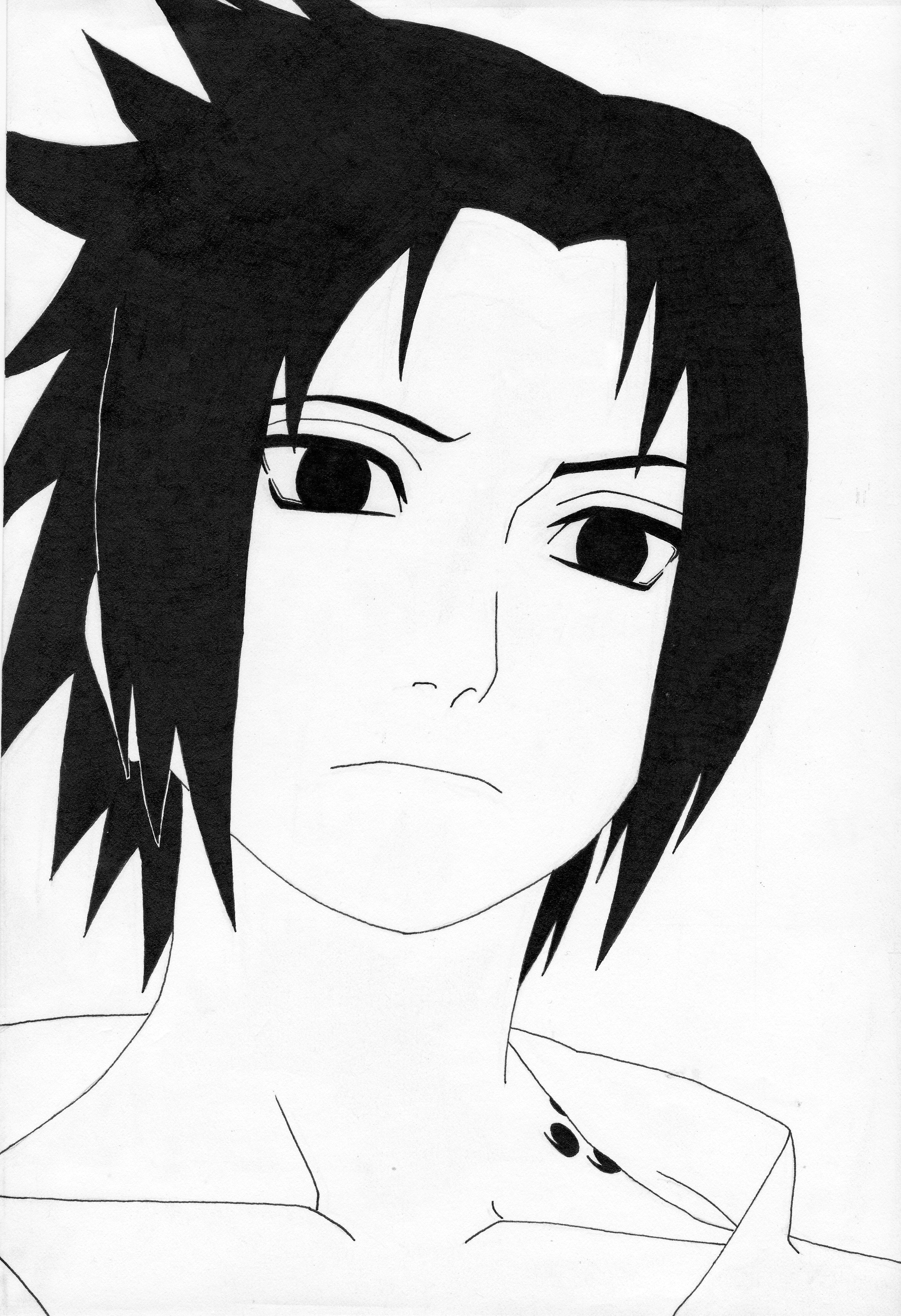 wallpapers How To Draw Sasuke Face sasuke drawing face naruto random