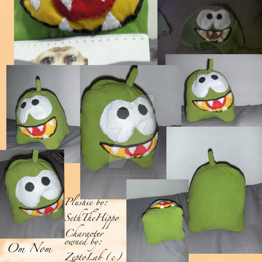 Om Nom Plushie By SethTheHippo On DeviantArt om-nom-plushie-by-seththehippo-on-deviantart