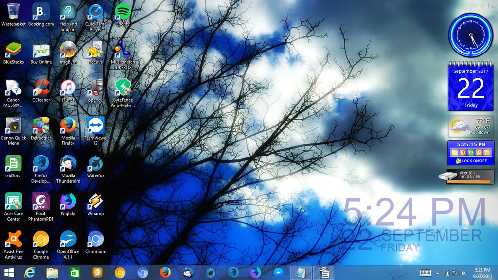 Windows 8.1 Desktop (from 2017) by ShermanShermanXFive on DeviantArt
