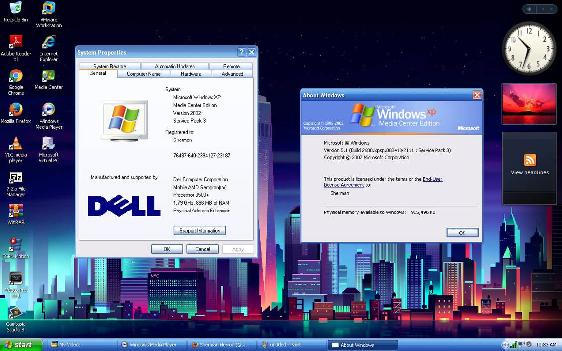 Dell Insprion 1501 with Windows XP MCE 2005 SP3 by ShermanShermanXFive on  DeviantArt
