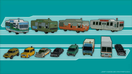 JSRF Vehicles : Cars and BUSes