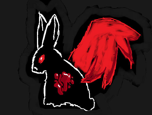 Shadow bunny by chocolateXice on DeviantArt