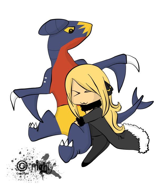 Cynthia and Garchomp