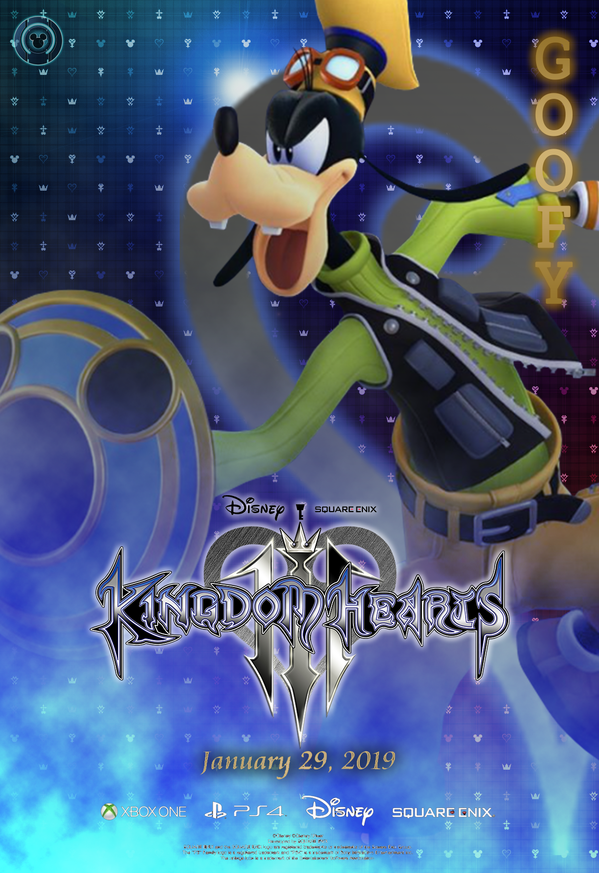 Kingdom Hearts III poster 03: Goofy