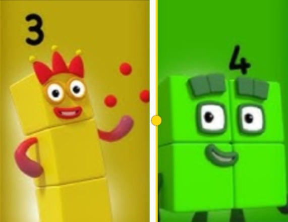 Number Blocks 3 Deviantart Numberblocks 3 and 4 by HeartspingTheNBFan on DeviantArt