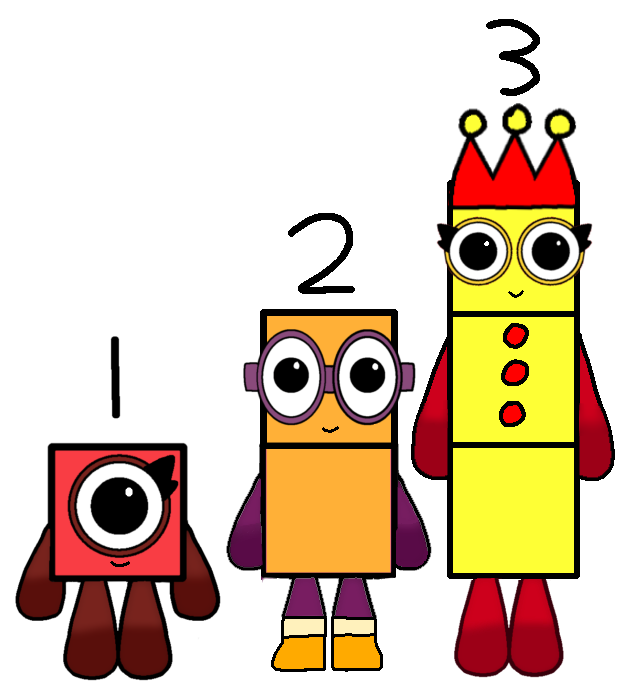 Number Blocks Style Numberblocks 1 2 3 in maiborod style by HeartspingTheNBFan on DeviantArt