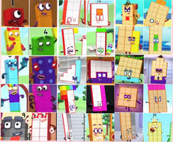Numberblocks 1-30 Collage
