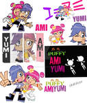 Hi Hi Puffy AmiYumi logo and fancy fonts by VapinHotPink on DeviantArt