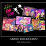 AmiYumi collage Motivational Poster